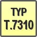 Piktogram - Typ: T.7310